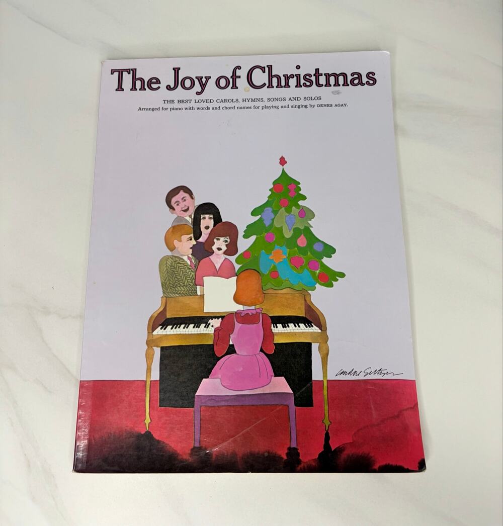 Vintage The Joy of Christmas Piano Songbook Denes Agay Yorktown Music 1972